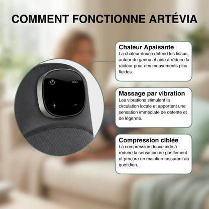 Artévia - Masseur de Genoux 3-en-1